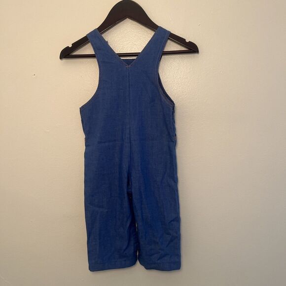 Carters Baby Vintage 90s Single Stitch Denim Overalls, Blue- Size 24 M, Made USA - Picture 7 of 10